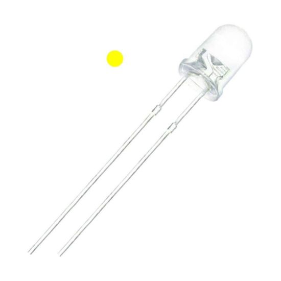 LED Glass Yellow 3mm